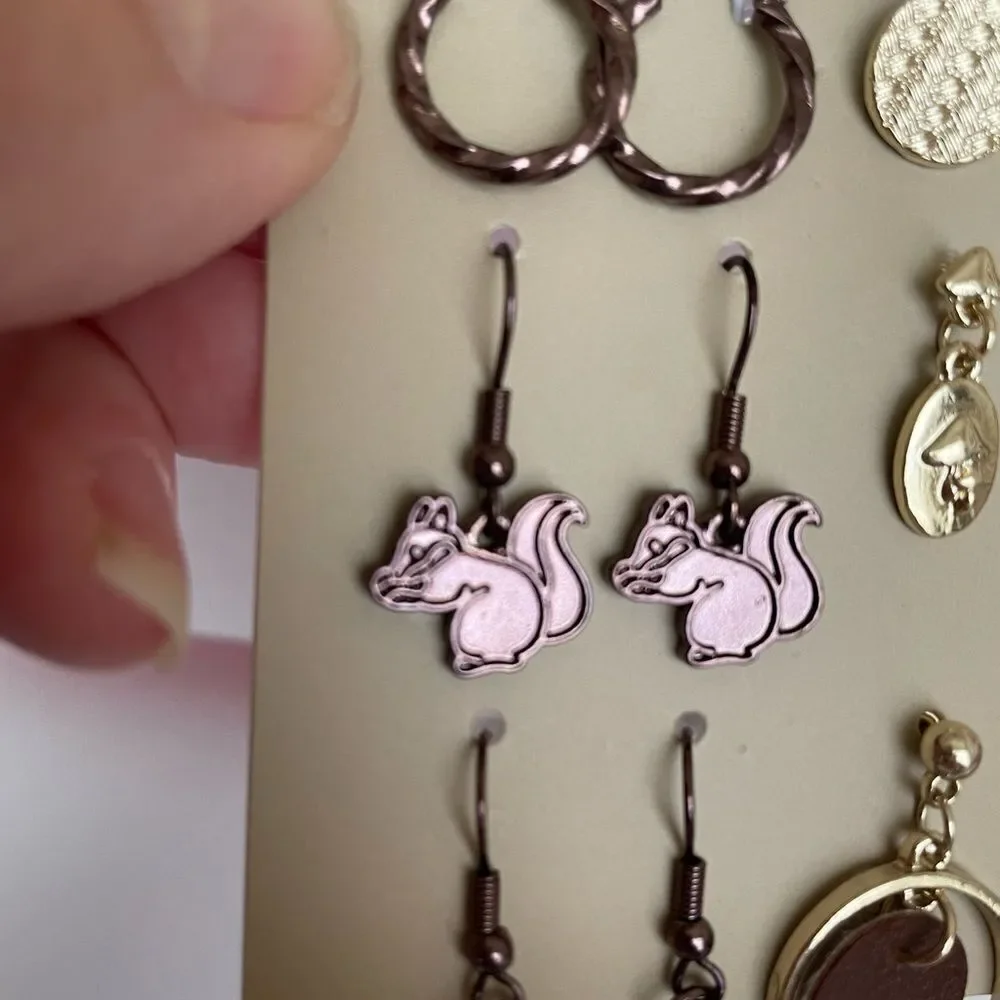 6 PAIR AUTUMN THEME EARRINGS‎